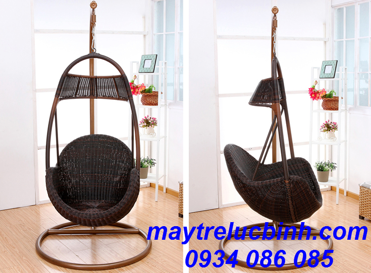 Plastic imitation rattan swing S167